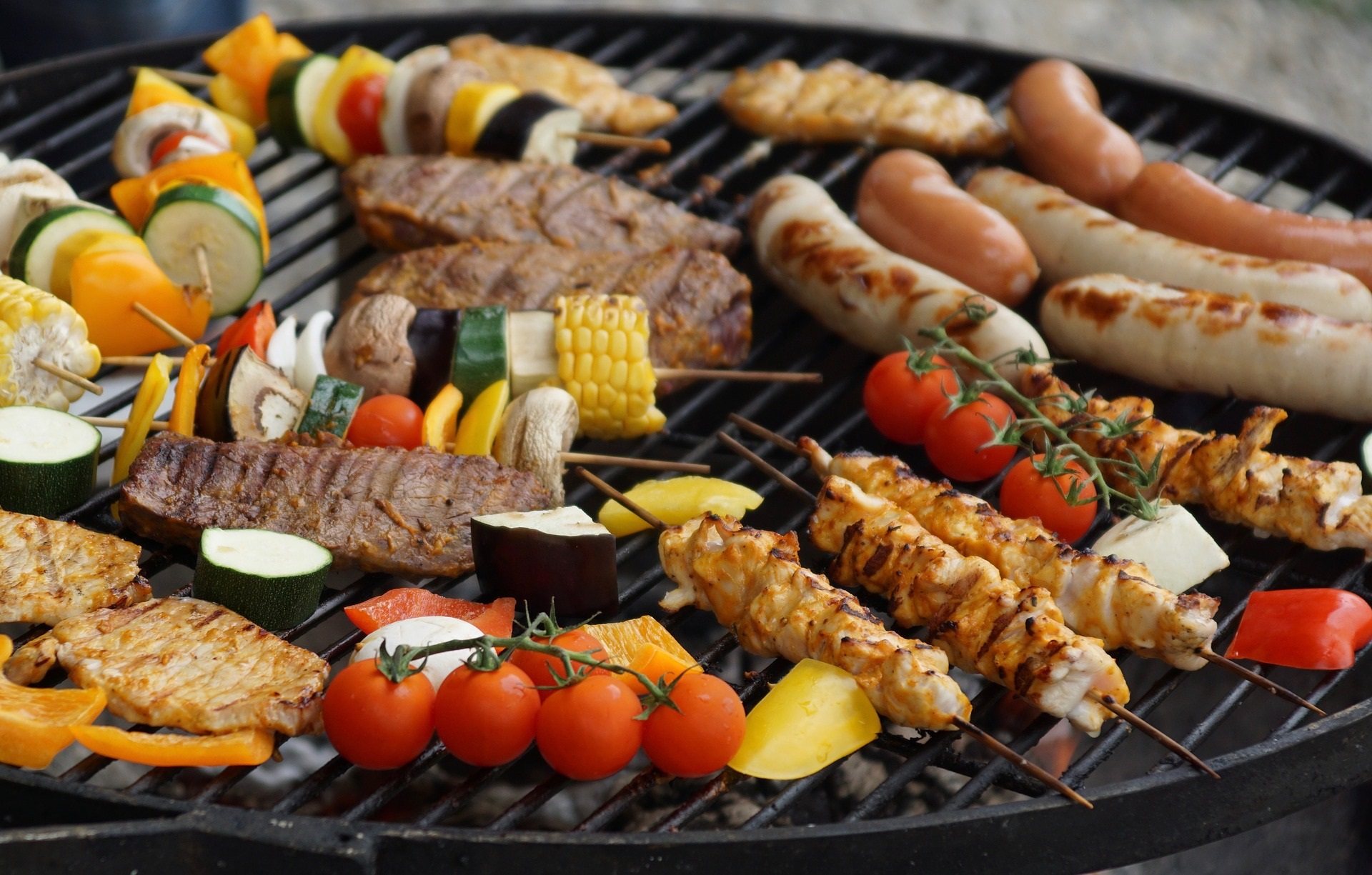 grilling veggies & meat